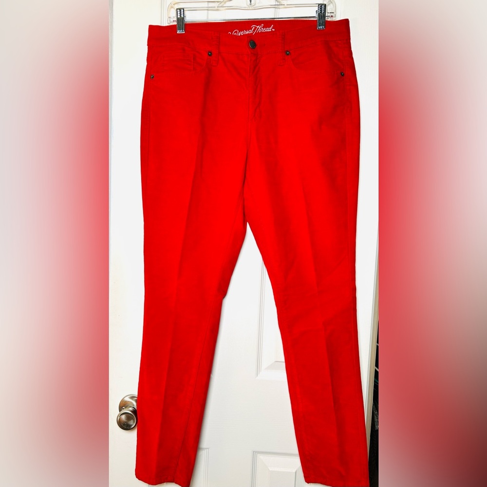 Universal Thread High Rise Skinny Pant - Sz 12/31R, 🚒 Red, EUC!